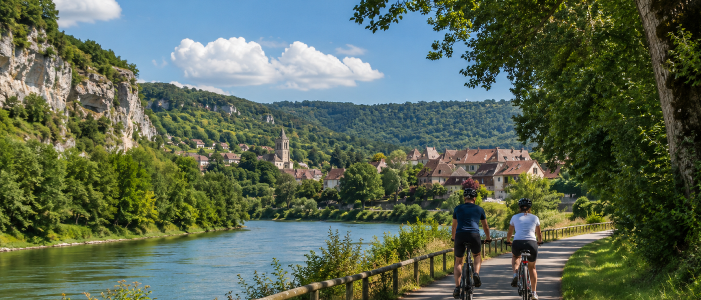 itinéraires vélo autour de Besançon