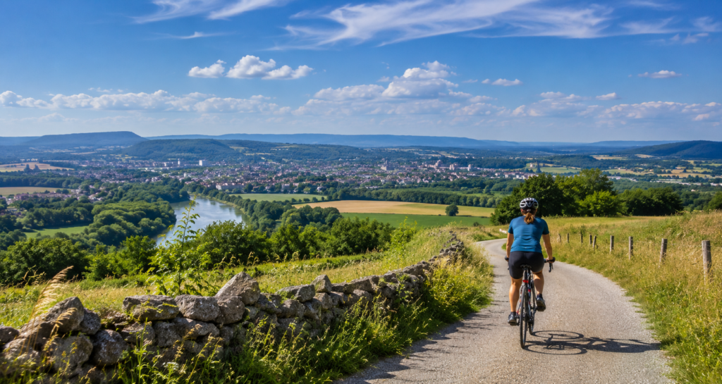 itinéraire vélo à Besançon